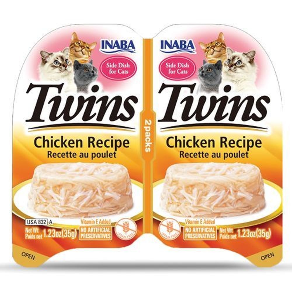 Inaba Twins Chicken Recipe Cat Food, 2.46 Ounce -- 8 per case