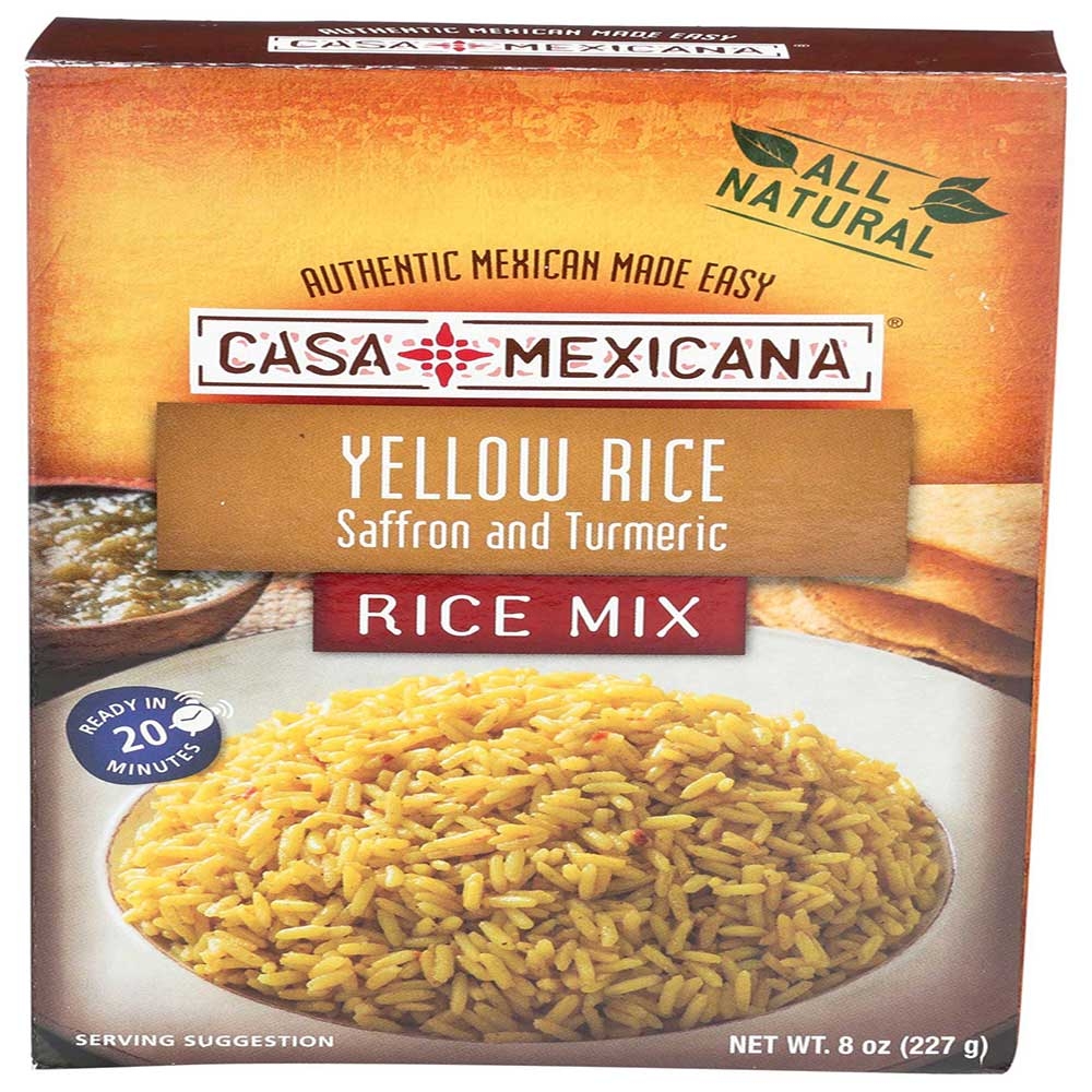 Casa Mexicana Yellow Rice Mix, 8 Ounce -- 12 per case