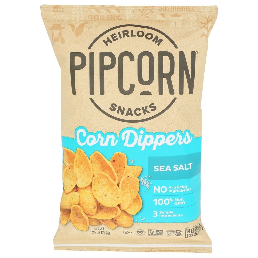 Pipcorn Sea Salt Corn Dipper, 9.25 Ounce -- 12 per case