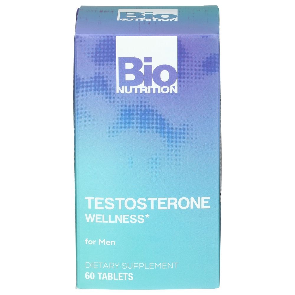 Bio Nutrition Testosterone Wellness Dietary Supplement Tablets, 60 count -- 3 per case