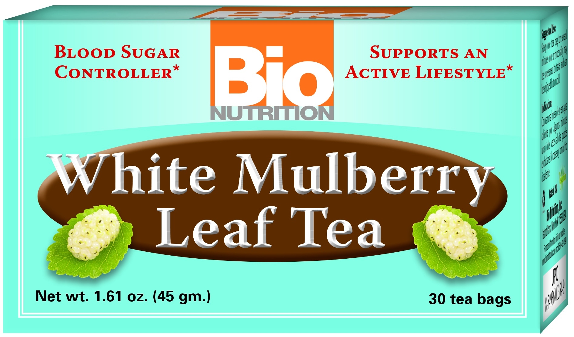 Bio Nutrition White Mulberry Leaf Tea, 30 tea bags per pack