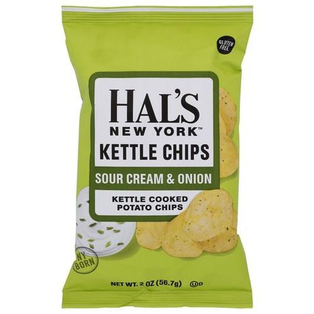 Hals New York Sour Cream and Onion Kettle Chips, 2 Ounce -- 24 per case