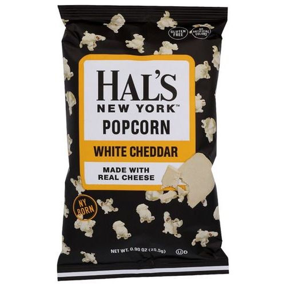 Hals New York White Cheddar Popcorn, 0.9 Ounce -- 24 per case