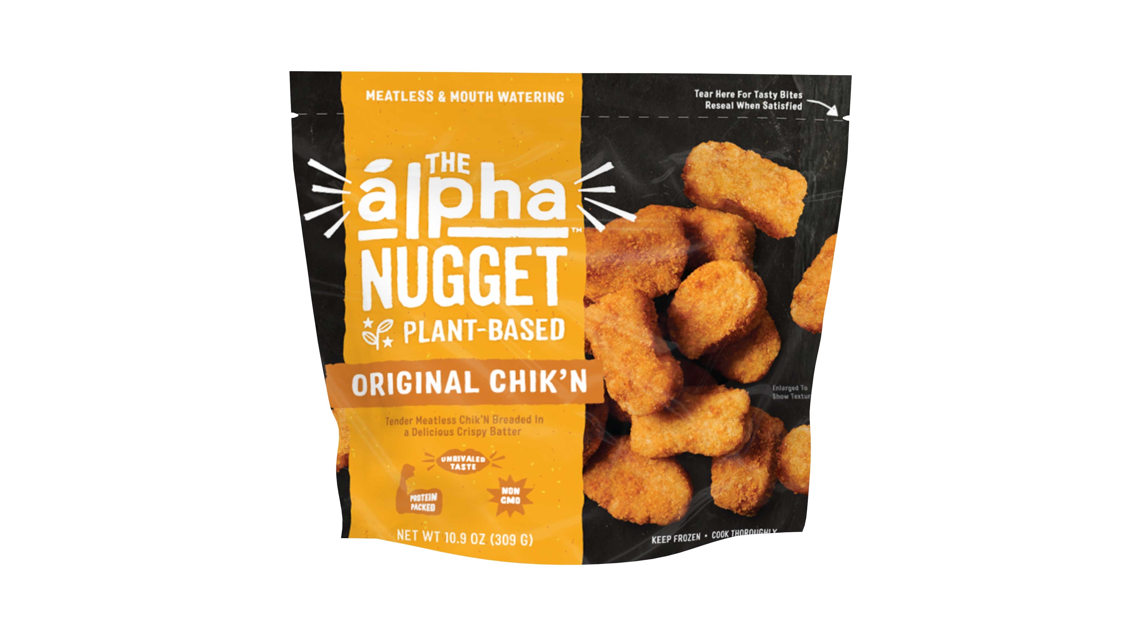 Alpha Foods Plant Based Original Chicken Nugget, 10.9 Ounce -- 12 per case