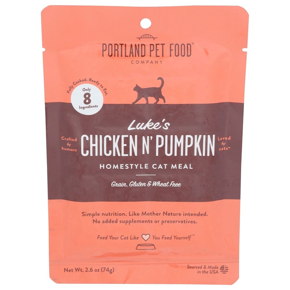 Portland Pet Food Lukes Chicken N Pumpkin Cat Food, 2.6 Ounce -- 12 per case