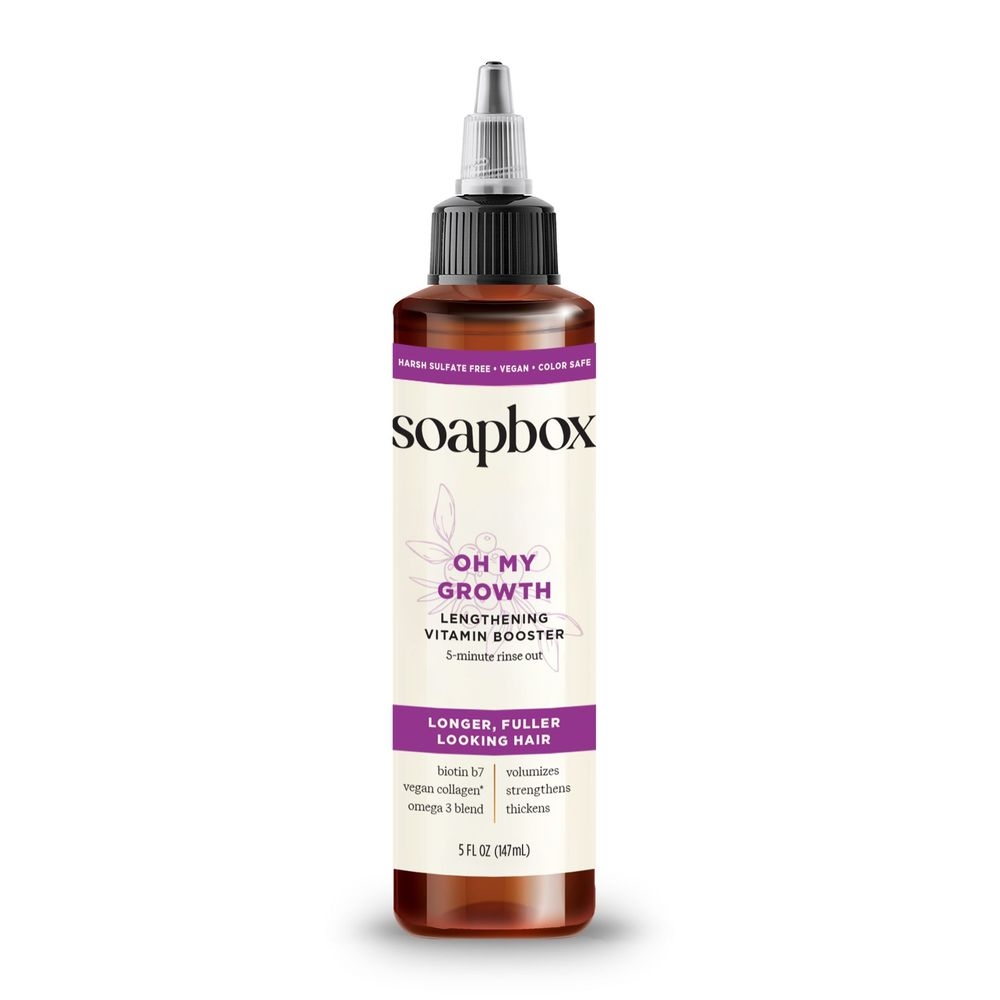 Soapbox Oh My Growth Lengthening Vitamin Booster Rinse-Out Treatment, 5 Fluid Ounce