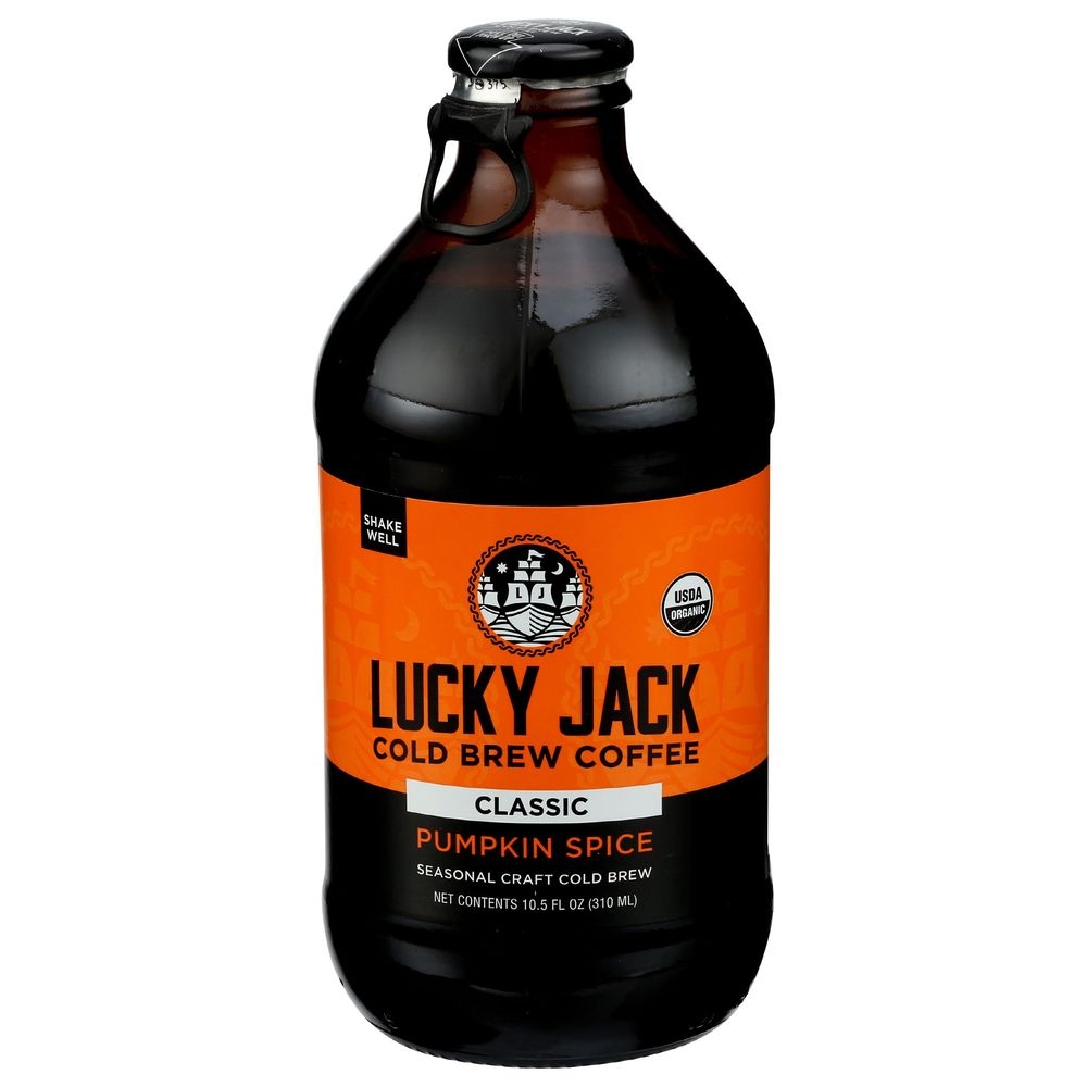 Lucky Jack Organic Pumpkin Spice Cold Brew Coffee, 10.5 Fluid Ounce -- 12 per case
