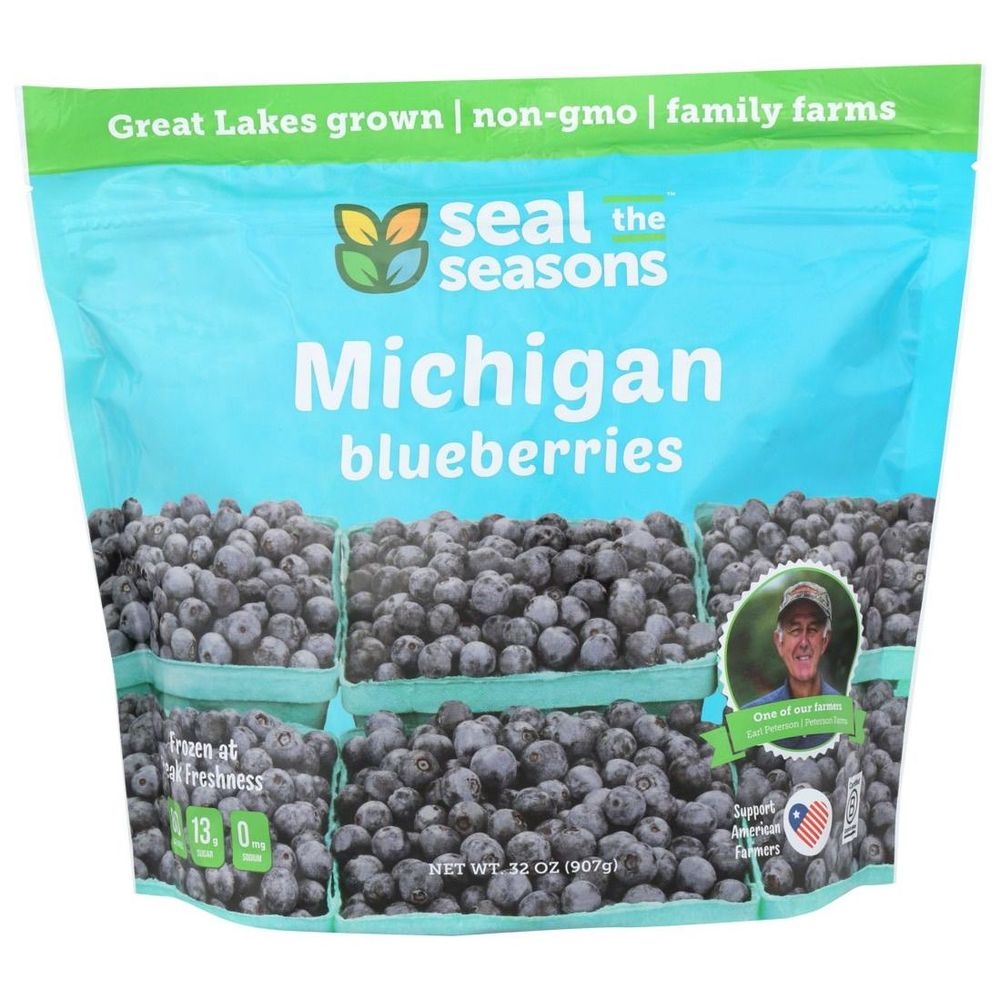 Seal The Seasons Michigan Blueberries, 32 Ounce -- 6 per case