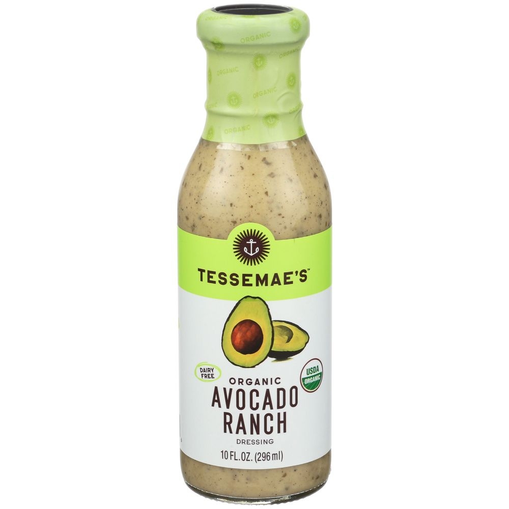 Tessemaes Organic Avocado Ranch Dressing, 10 Fluid Ounce -- 6 per case