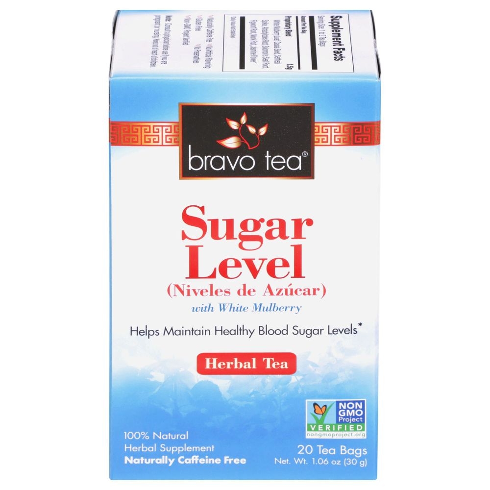 Bravo Tea Sugar Level Herbal Tea Bag, 20 count -- 6 per case