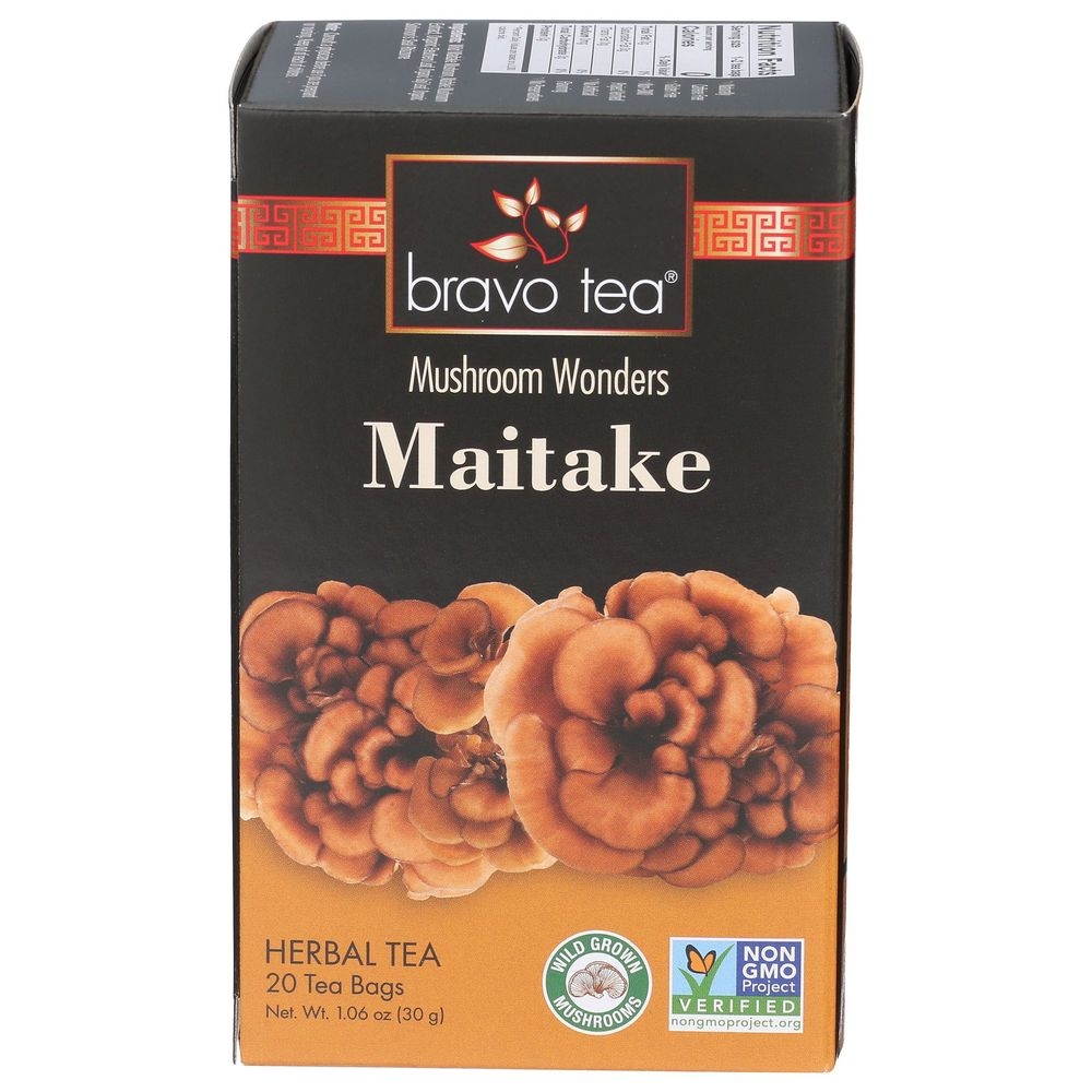 Bravo Tea Maitake Mushroom Herbal Tea Bag, 1.06 Ounce