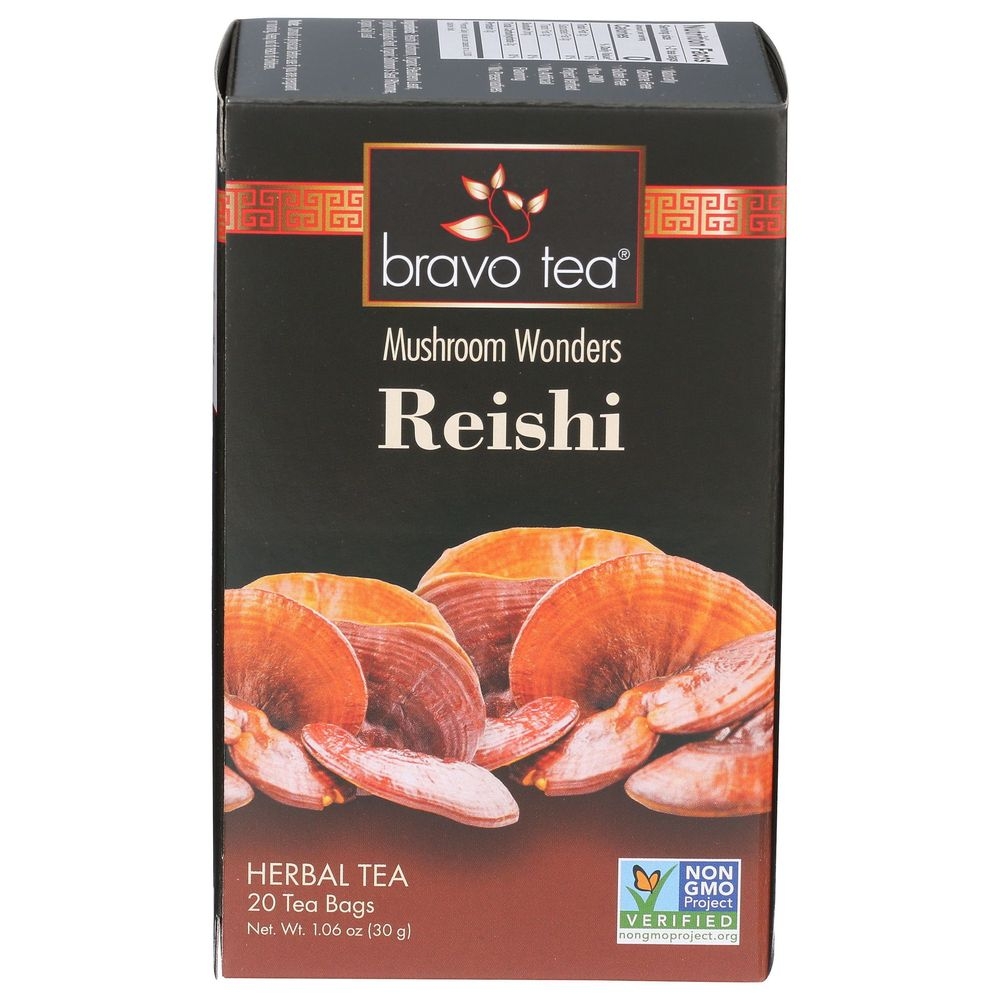 Bravo Tea Reishi Mushroom Herbal Tea Bag, 1.06 Ounce