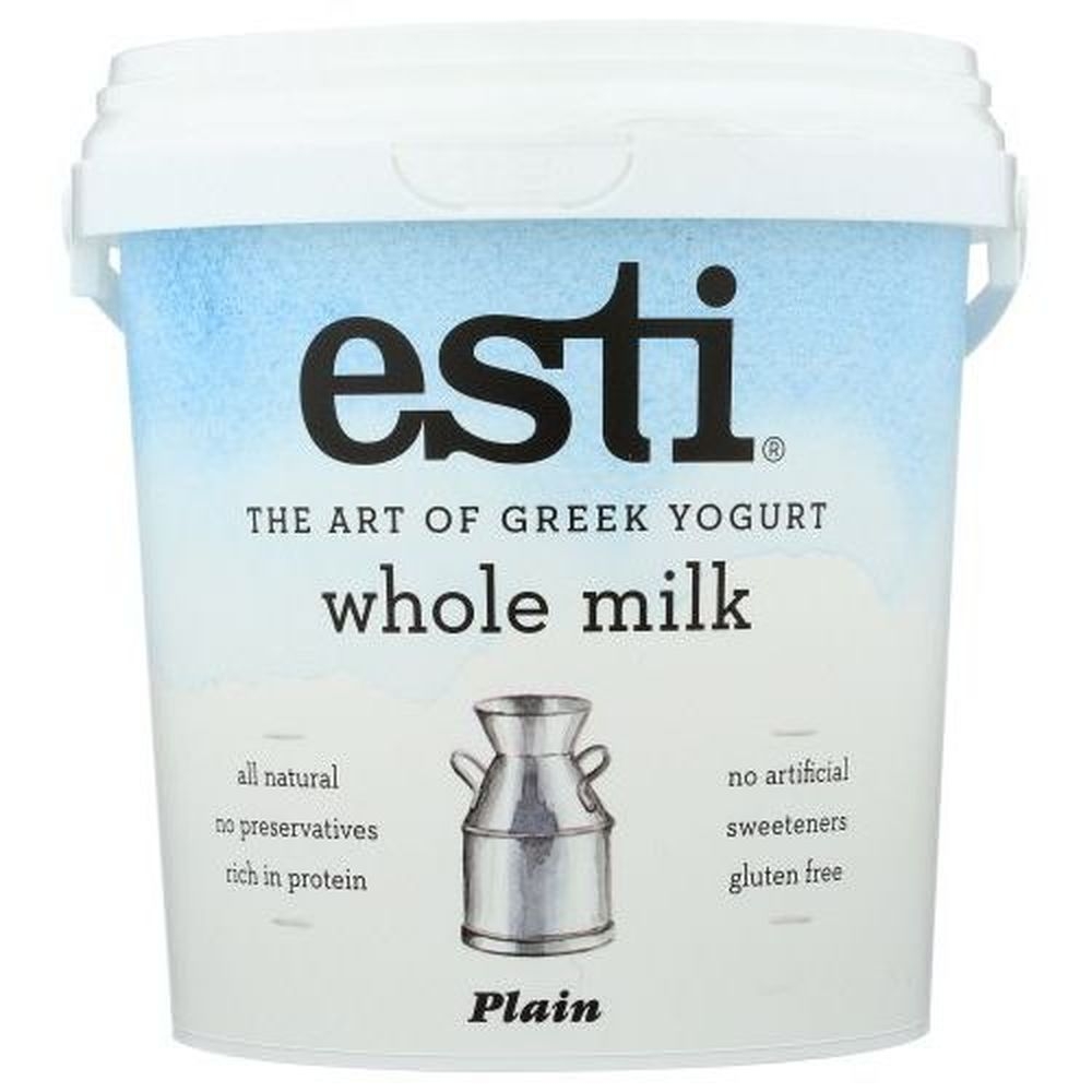 Esti Plain Whole Milk Greek Yogurt, 32 Ounce -- 6 per case