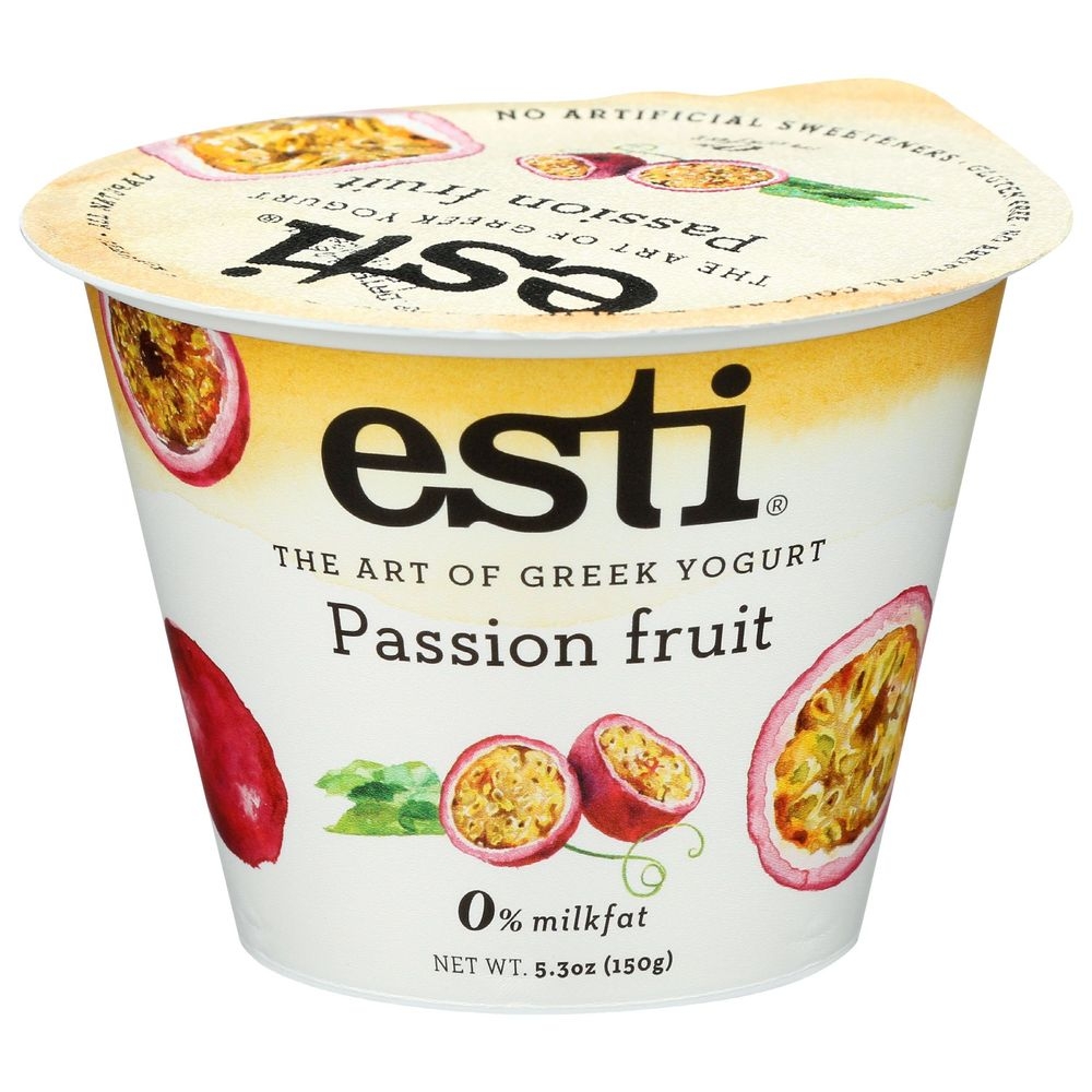 Esti Passion Fruit Greek Yogurt, 5.3 Fluid Ounce -- 12 per case