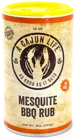A Cajun Life Mesquite BBQ Rub, 8 Ounce -- 6 per case