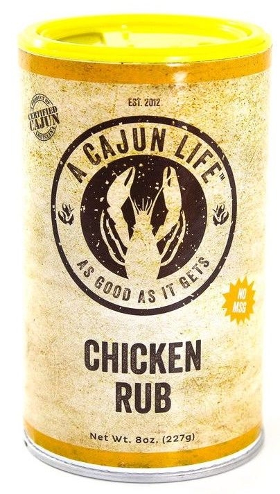 A Cajun Life Chicken Rub, 8 Ounce -- 6 per case