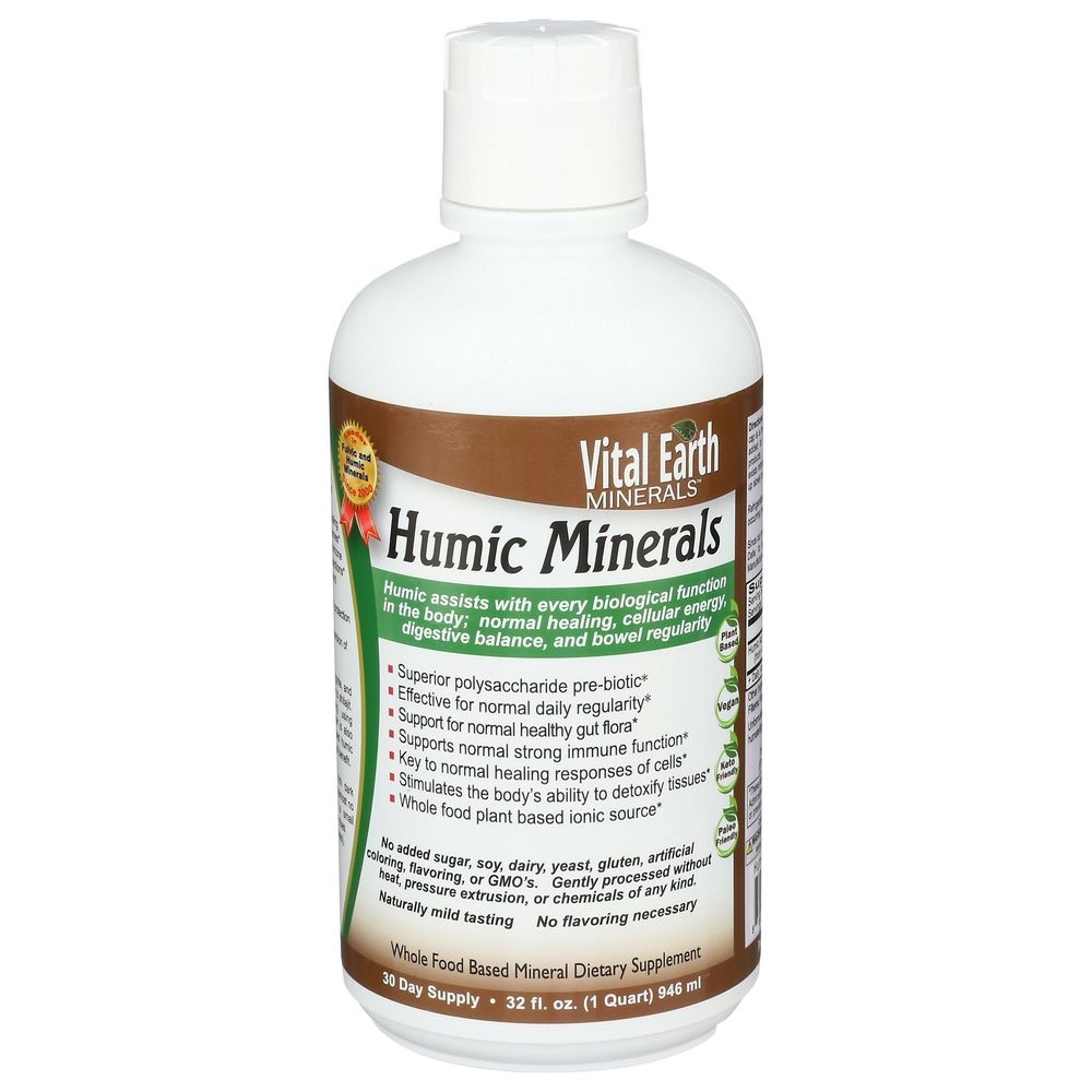 Vital Earth Minerals Humic Liquid Dietary Supplement, 32 Ounce