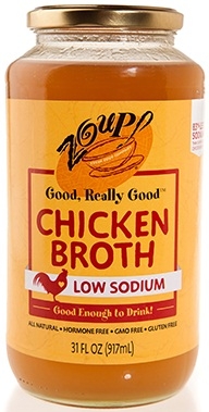 Zoup Good Really Low Sodium Chicken Broth, 31 Ounce -- 6 per case