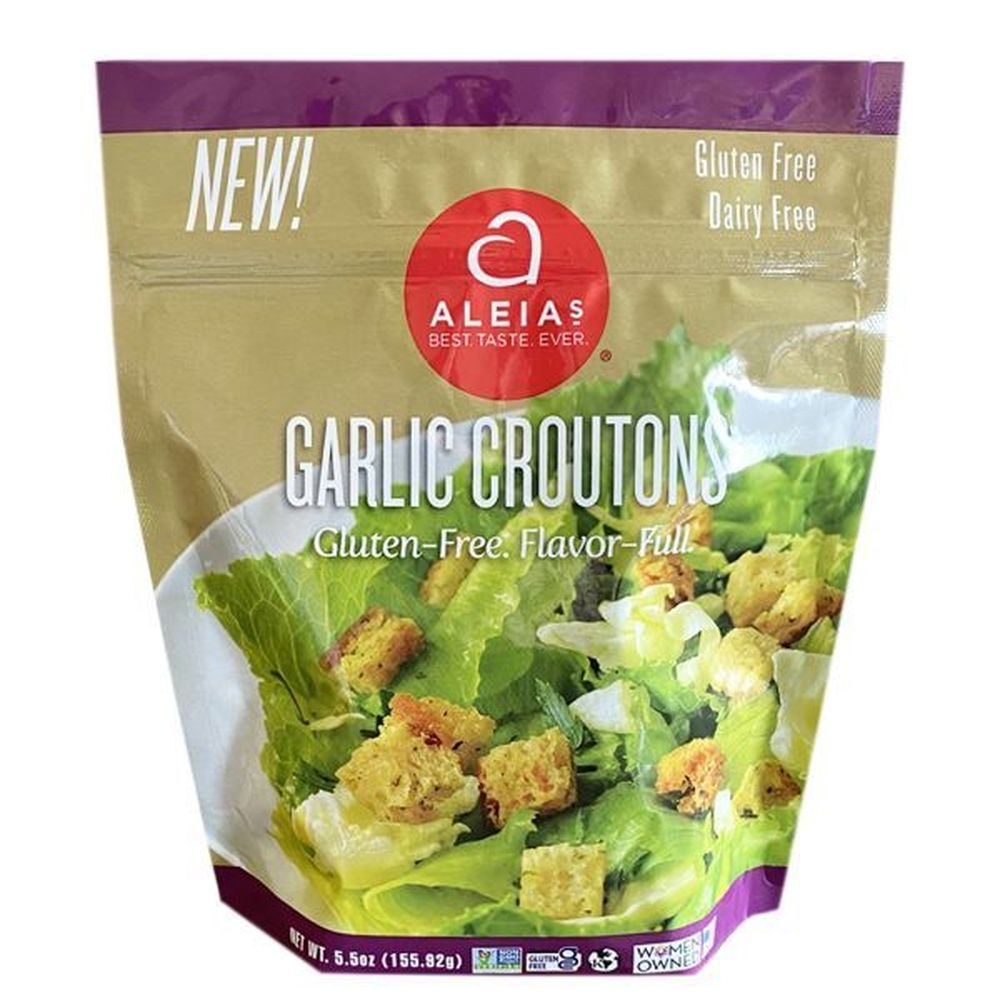 Aleias Garlic Croutons, 5.5 Ounce -- 6 per case