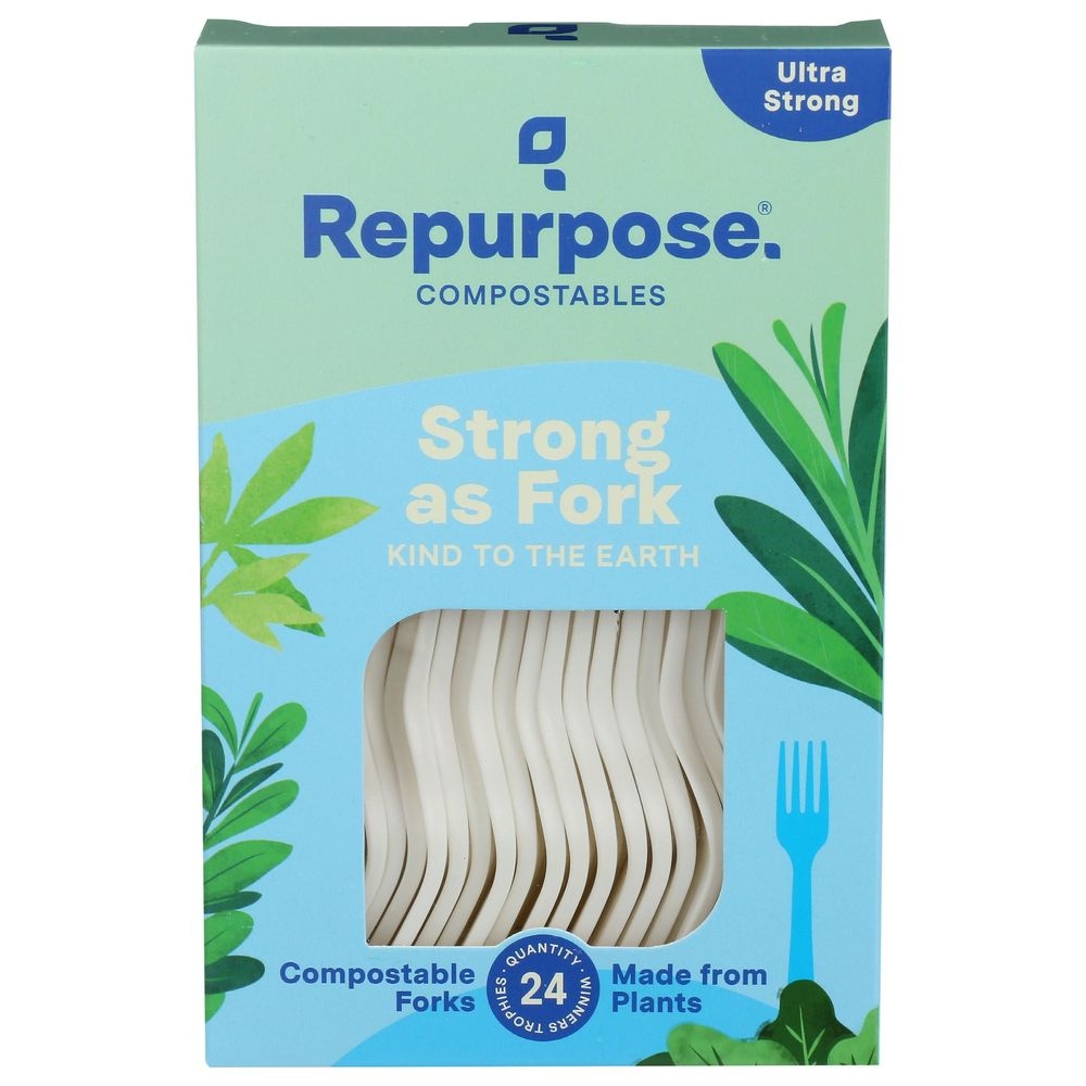 Repurpose Compostable High Heat Fork, 24 count -- 20 per case