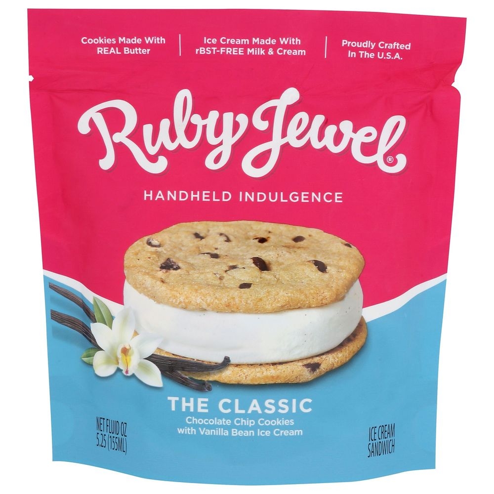 Ruby Jewel Ice Cream Sandwiches, 5.25 Ounce -- 10 per case