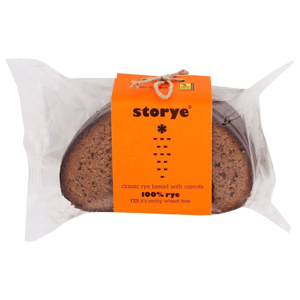 Storye 100 Percent Classic Rye Bread with Carrots, 500 Gram -- 8 per case