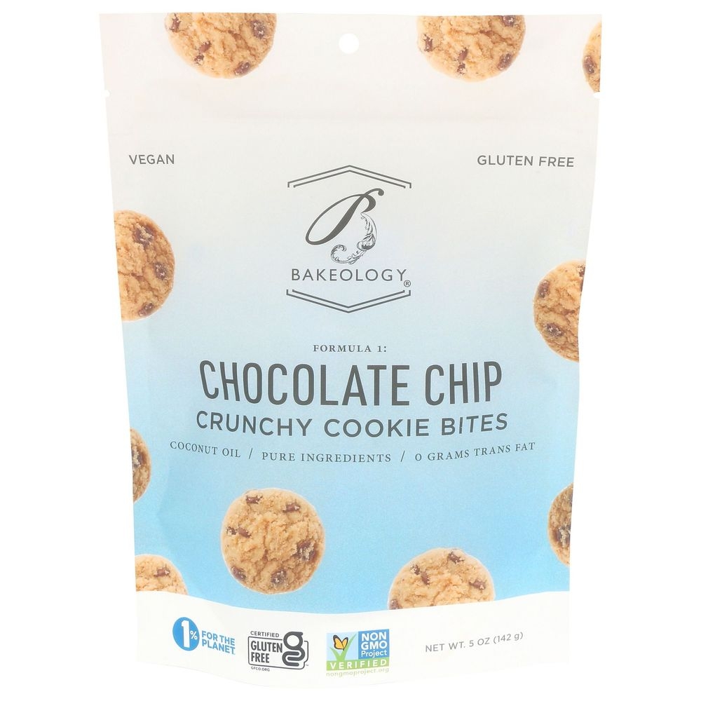 Bakeology Chocolate Chip Cookie Bites, 5 Ounce -- 8 per case