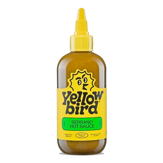 Yellowbird Foods Serrano Hot Sauce, 9.8 ounce -- 6 per case