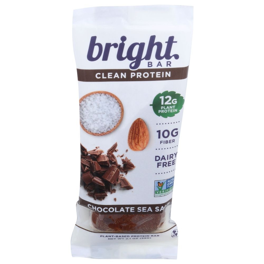 Bright Foods Chocolate Sea Salt Protein Bar, 2.1 Ounce -- 6 per case