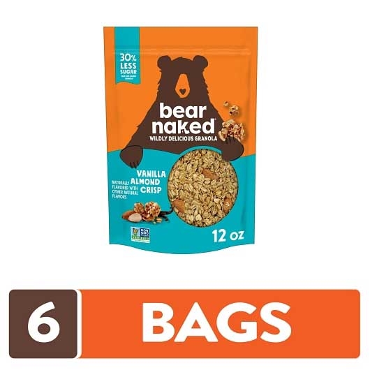 Bear Naked Vanilla Almond Granola, 12 Ounce -- 6 per case.