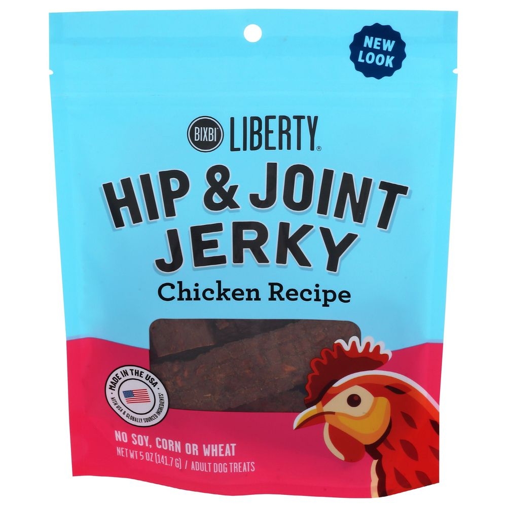 Bixbi Liberty Chicken Recipe Hip and Joint Jerky Treats for Dog, 5 Ounce -- 6 per case
