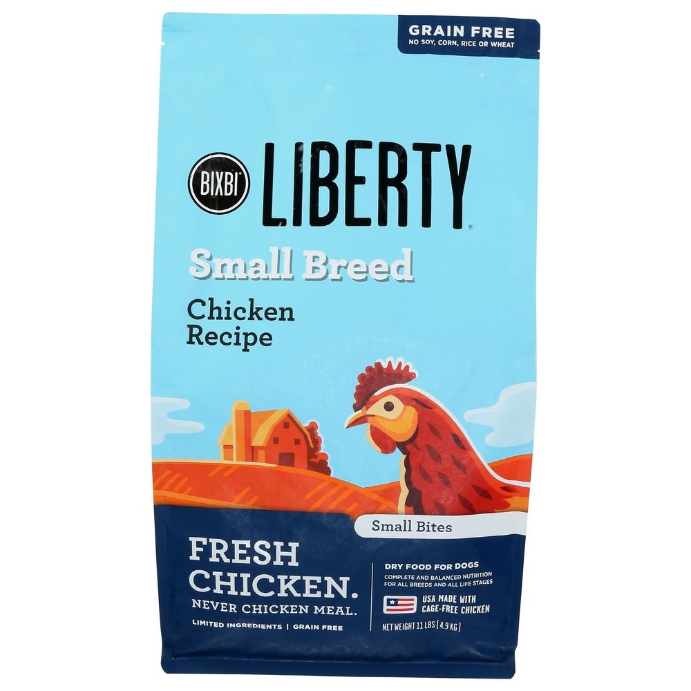 Bixbi Liberty Chicken Recipe Small Breed Grain-free Dry Dog Food, 11 Pound Bag