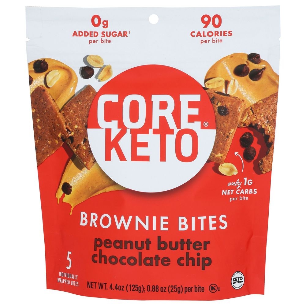 Core Peanut Butter Chocolate Chip Brownie Bites, 4.4 Ounce -- 6 per case