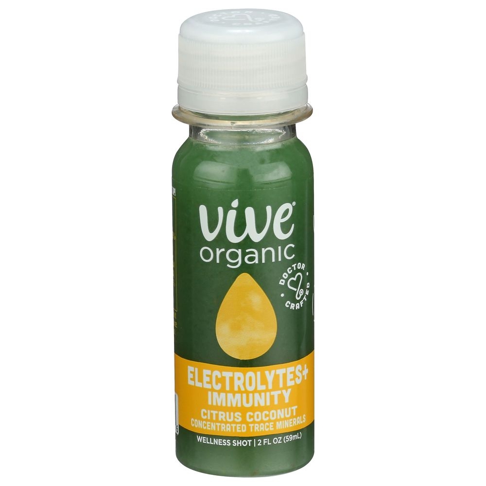 Vive Organic Electrolytes Immunity Wellness Shot, 2 Fluid Ounce -- 12 per case