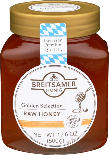 Breitsamer Golden Selection Raw Honey, 17.6 Ounce -- 6 per case
