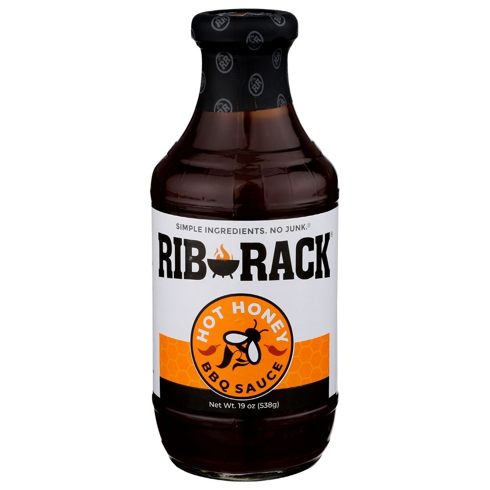 Rib Rack Hot Honey BBQ Sauce, 19 Ounce -- 6 per case