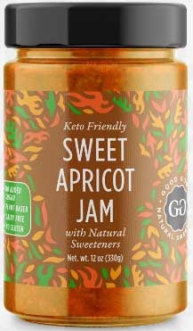 Good Good Apricot Jam with Stevia, 12 Ounce -- 6 per case