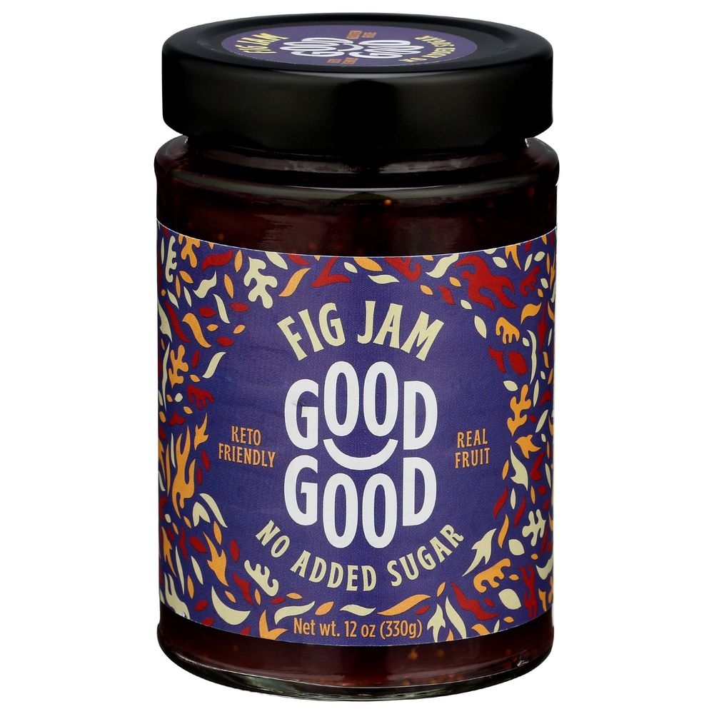 Good Good No Sugar Added Fig Jam, 12 Ounce -- 6 per case