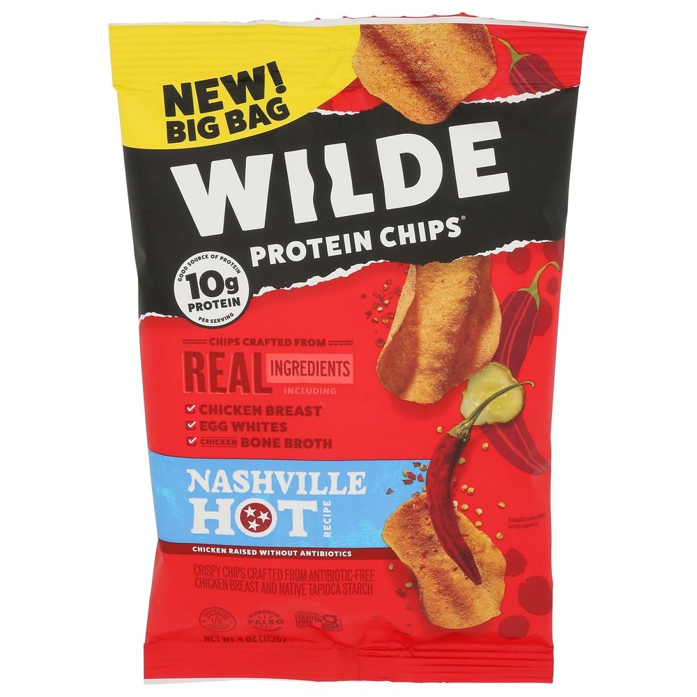 Wilde Snacks Nashvl Hot Protein Chips, 4 Ounce -- 12 per case