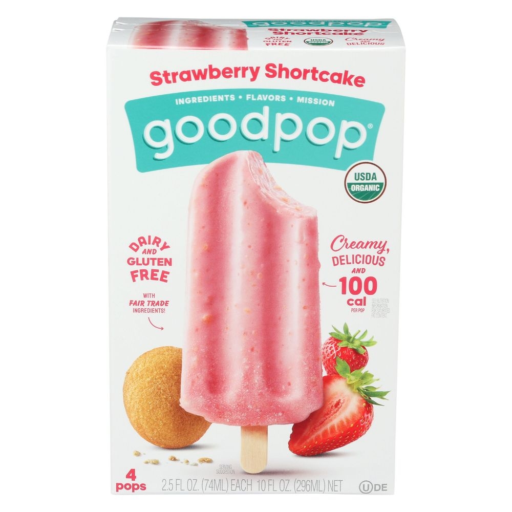 Goodpops Strawberry Shortcake, 9 Fluid Ounce -- 8 per case