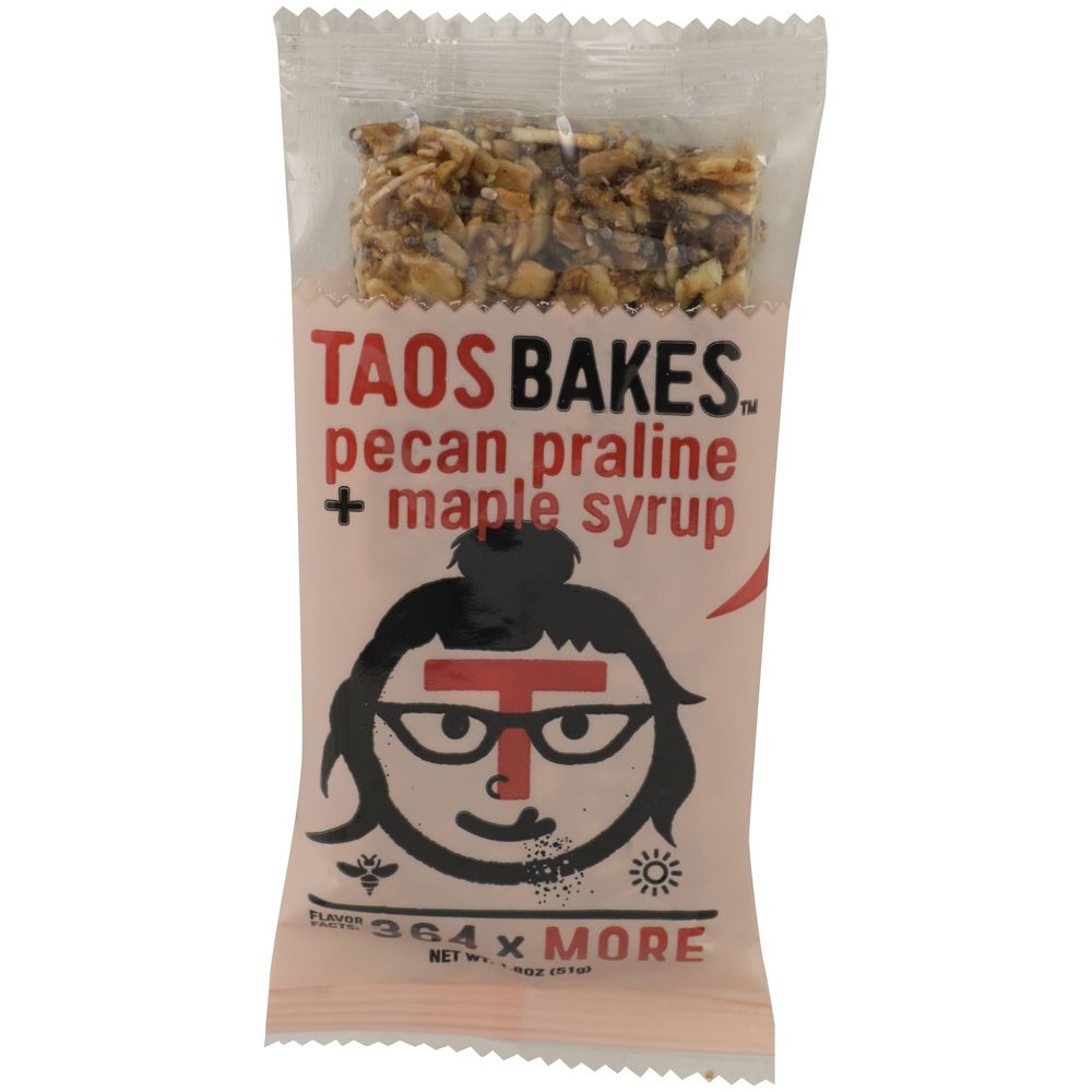 Taos Bakes Pecan Praline and Maple Syrup Snack Bar, 1.8 Ounce -- 12 per case