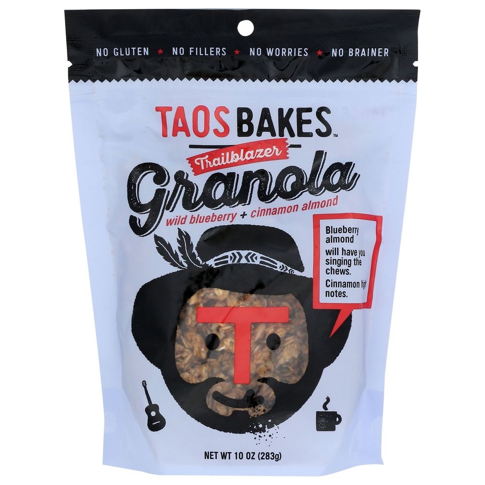 Taos Bakes Wild Blueberry and Cinnamon Almond Trailblazer Granola, 10 Ounce -- 6 per case