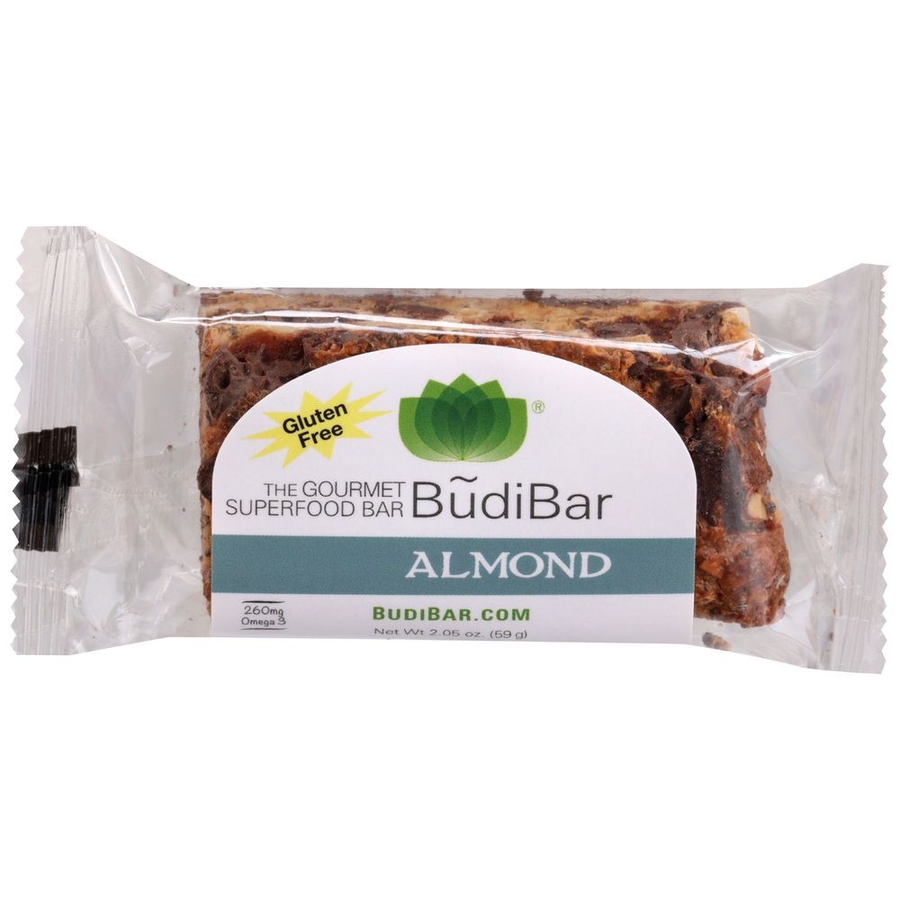Budibar Almond Nutrition Bar, 2.05 Ounce -- 24 per case
