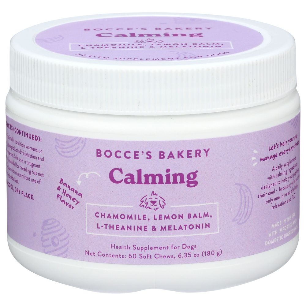 Bocces Calming Health Supplement Soft Chews for Dogs, 6.35 Ounce -- 12 per case