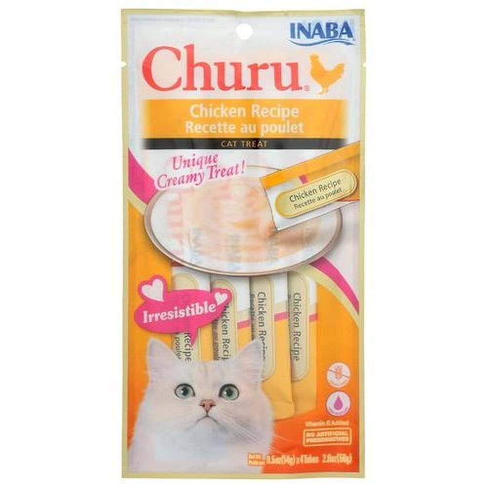 Inaba Churu Chicken Recipe Cat Treats, 2 Ounce -- 8 per case