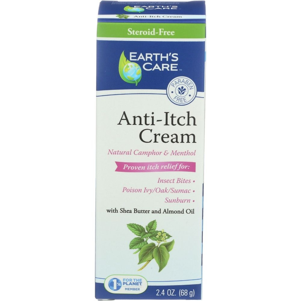 Earths Care Anti-Itch Cream, 2.4 Ounce