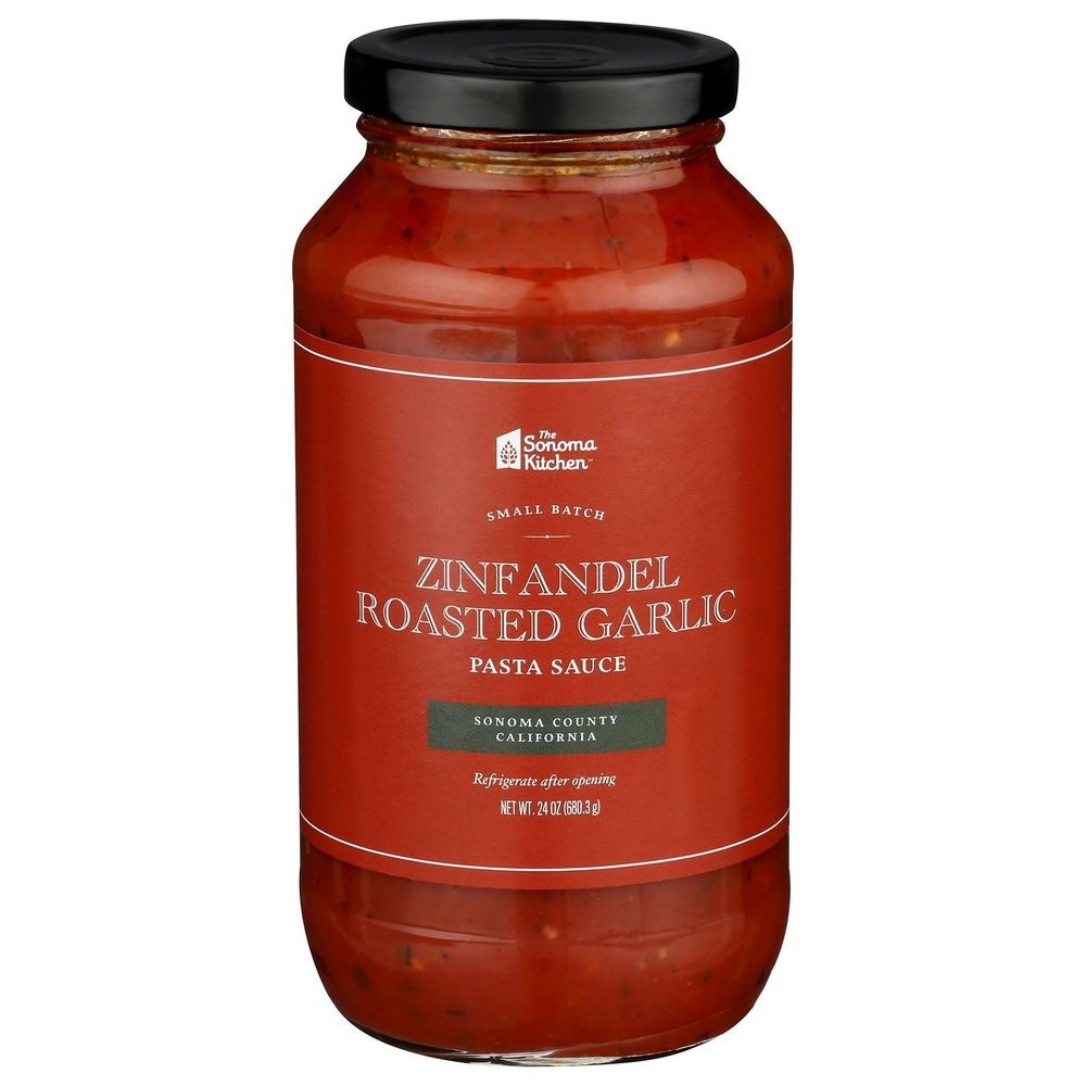The Sonoma Kitchen Zinfandel Roasted Garlic Pasta Sauce, 24 Ounce -- 6 per case