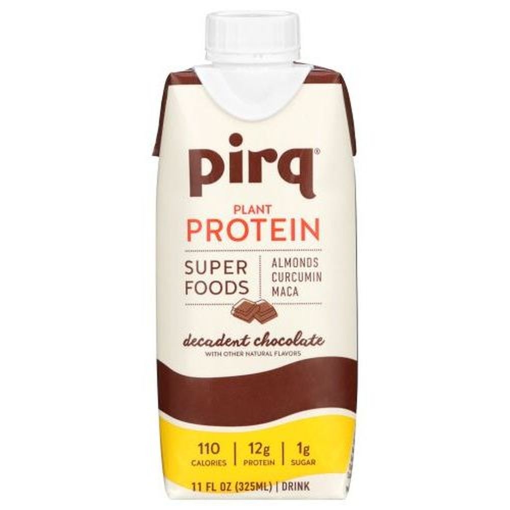 Pirq Chocolate Plant Protein Shake, 11 Fluid Ounce -- 12 per case
