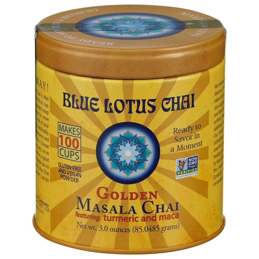 Blue Lotus Chai Golden Masala Chai Powder, 3 Ounce -- 6 per case