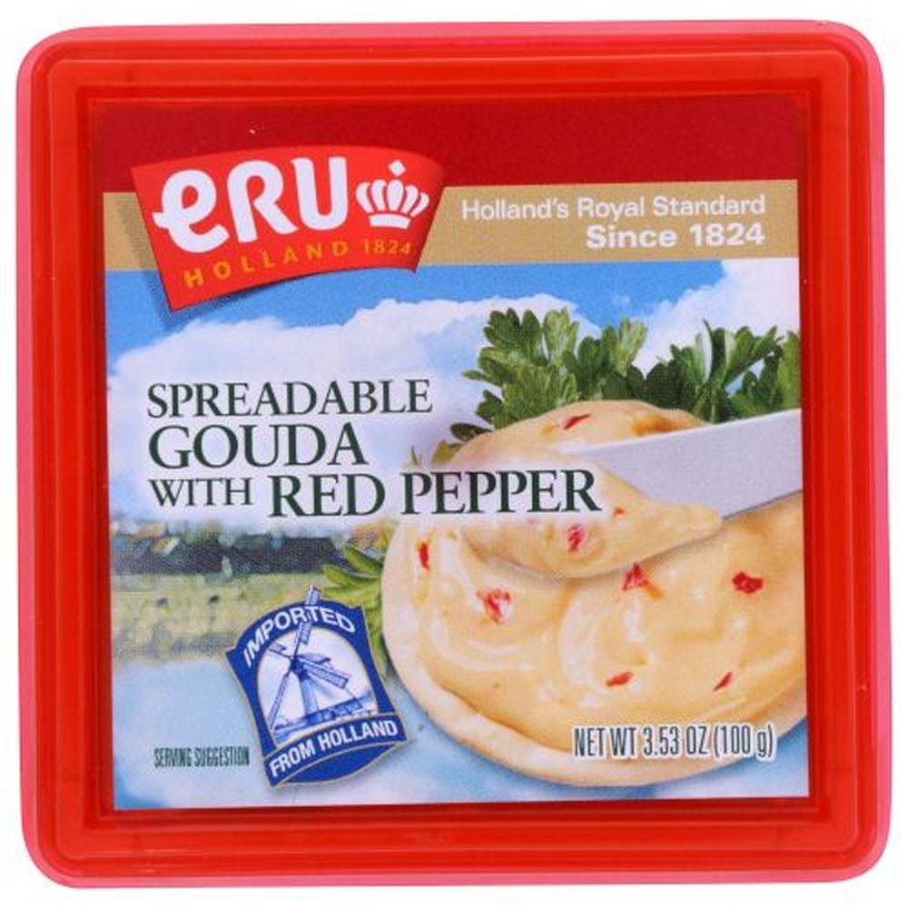 Eru Holland Gouda Cheese Spread with Red Pepper, 3.5 Ounce -- 12 per case